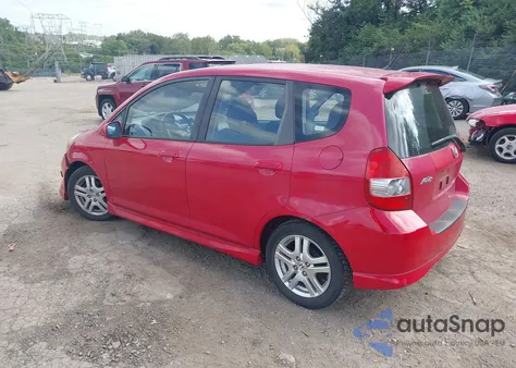 2007 Honda Fit Sport из США, поврежденный, VIN JHMGD38627S027565